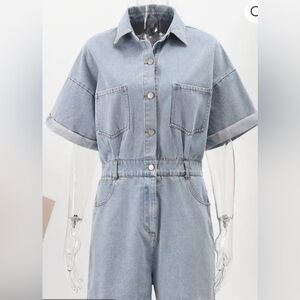 Denim romper size large